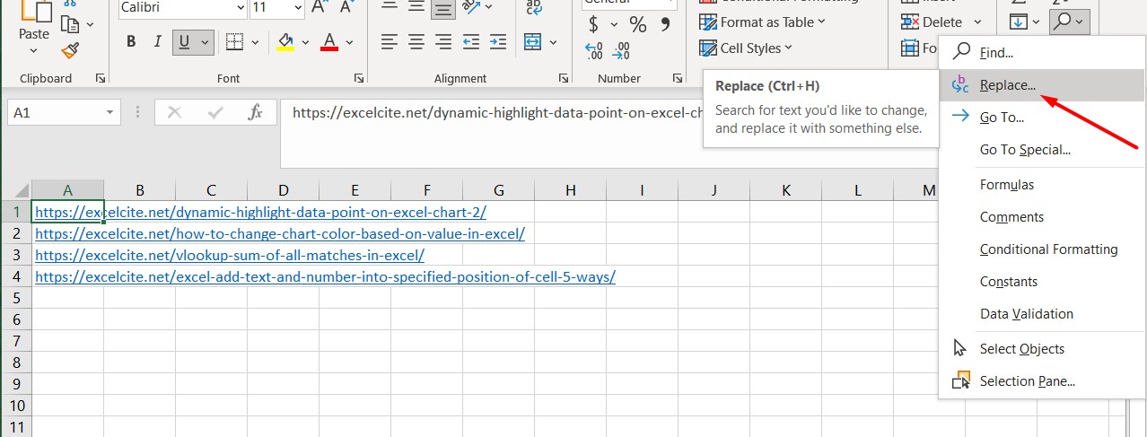 Excel Batch Find And Replace Specific Text In Hyperlinks