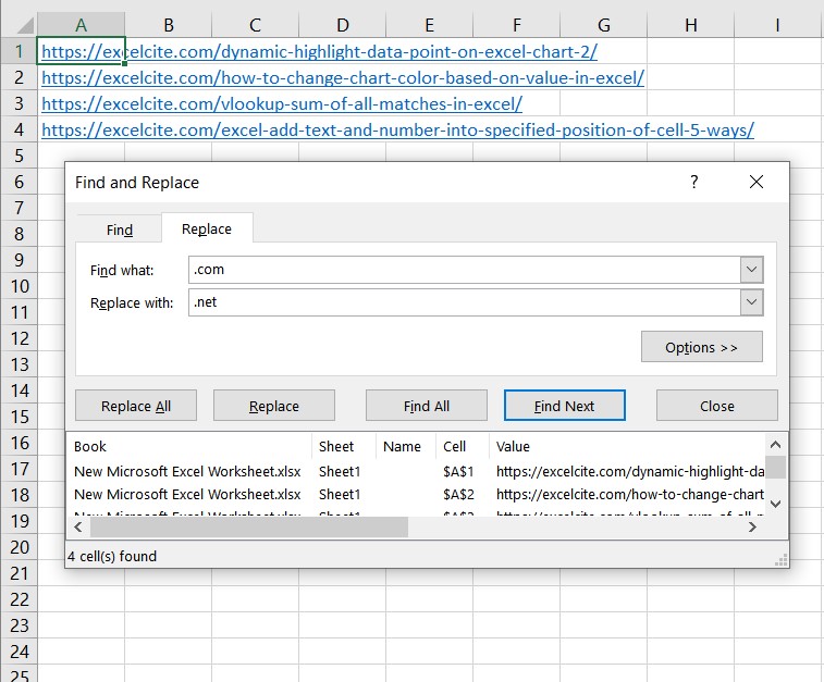 Excel Batch Find And Replace Specific Text In Hyperlinks