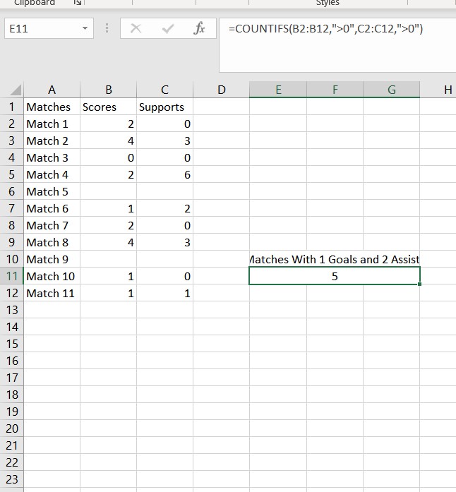 Excel Countif Cell Greater Than 0