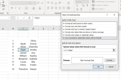 Excel format cell based on Text