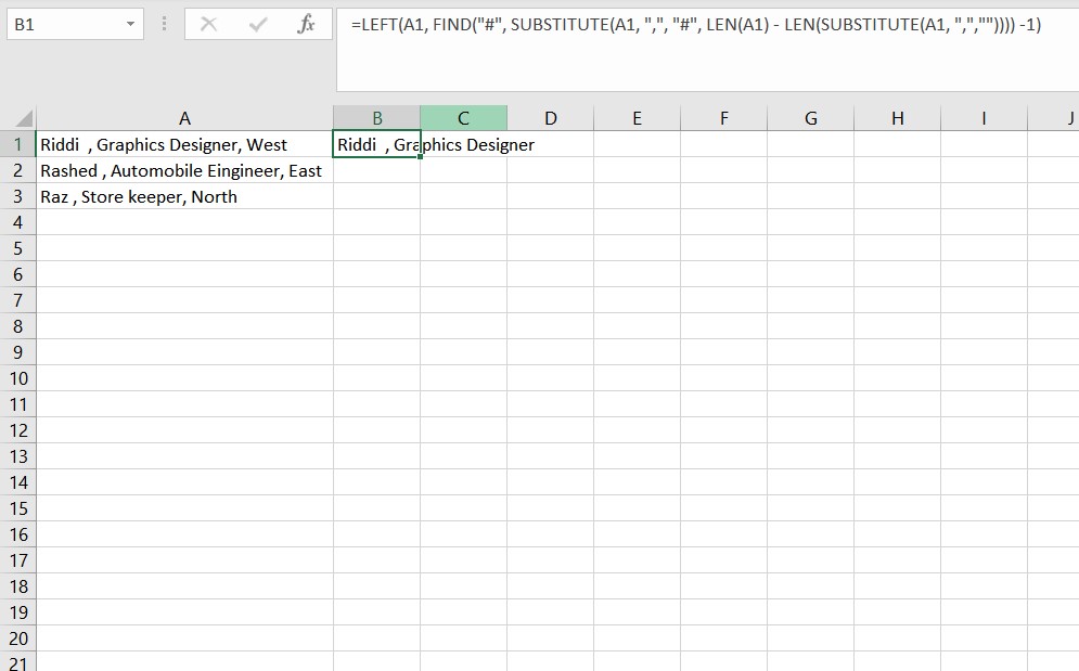 Excel Remove Characters After