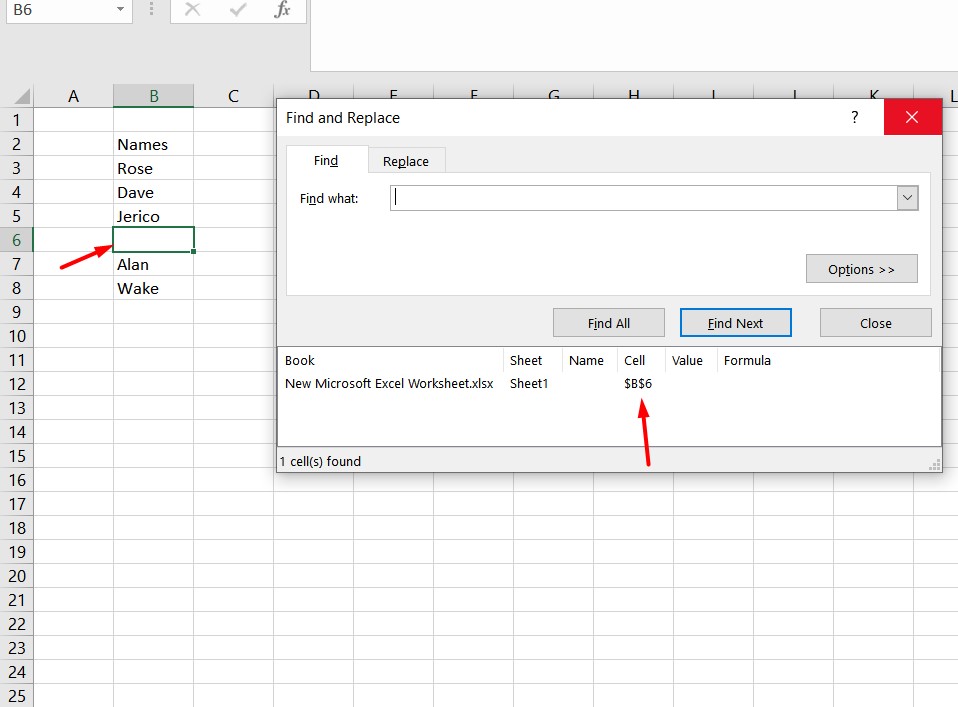 Counting Empty Cells in Excel