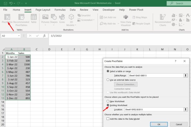 calculate rolling 12 months in excel