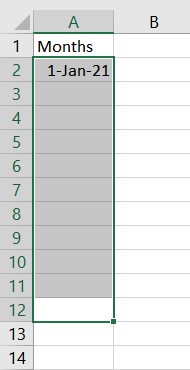 calculate rolling 12 months in excel