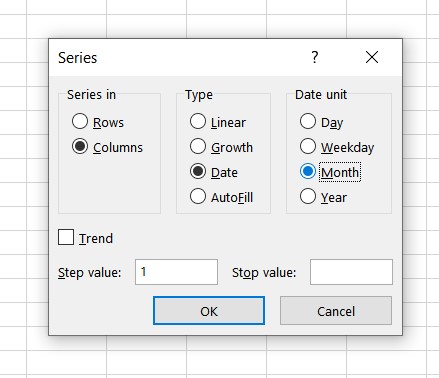 calculate rolling 12 months in excel