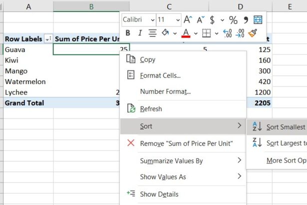 Pivot Table